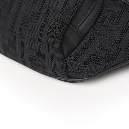 Fendi Neoprene Mesh Vitello Grace FF Pocket Belt Bag Black 8 of 9