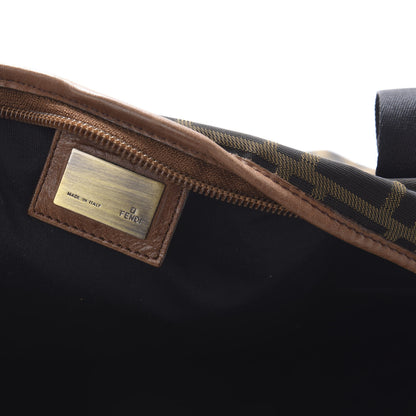Fendi Zucca Vitello Patchwork Shoulder Bag Tobacco Sabbia 8 of 9
