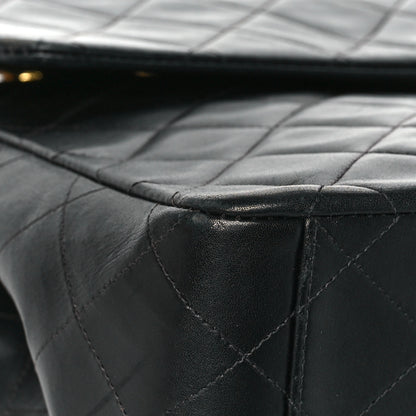 Chanel Lambskin Quilted XL Jumbo Single Flap Black 8 of 11