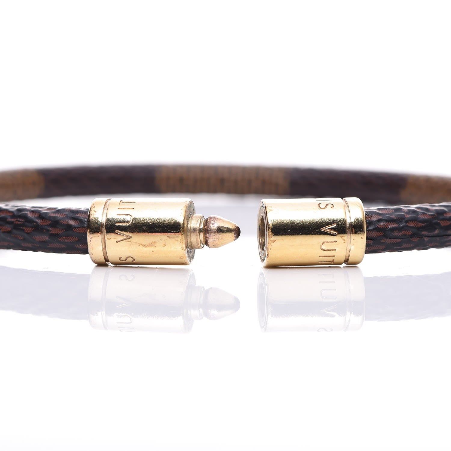 Louis Vuitton Damier Ebene Keep It Bracelet 19 4 of 4