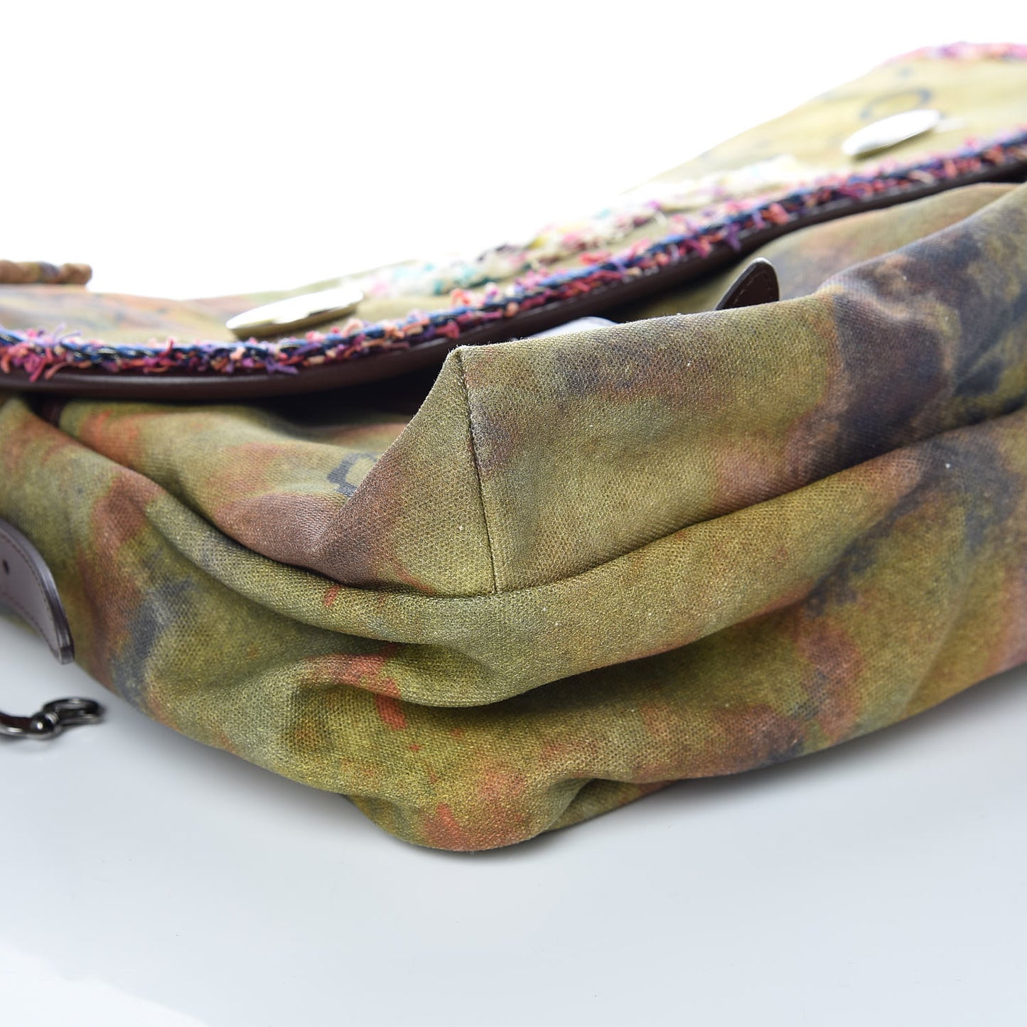Washed Toile Graffiti On The Pavements Messenger Khaki Multicolor