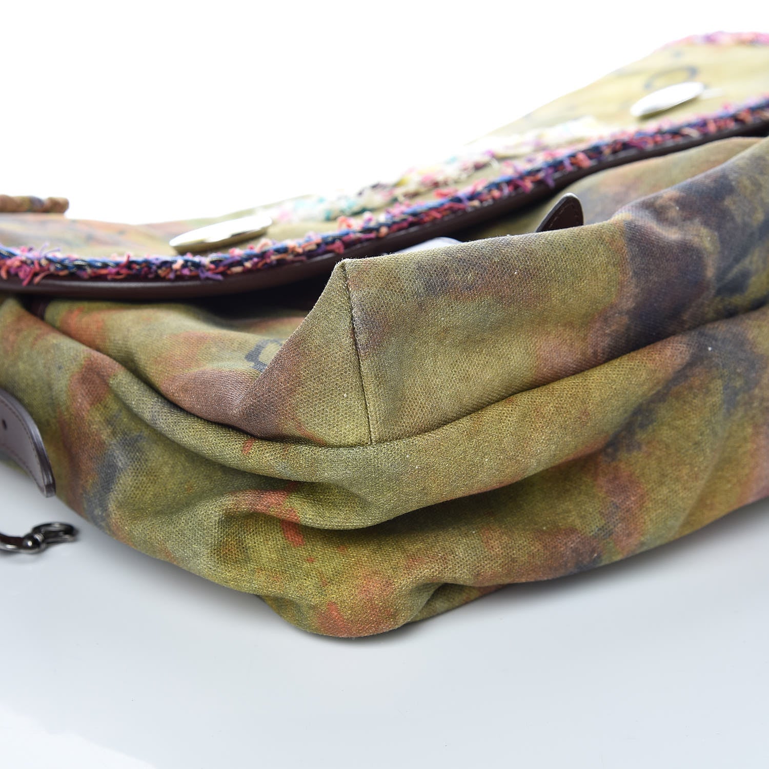 Chanel Washed Toile Graffiti On The Pavements Messenger Khaki Multicolor 8 of 13