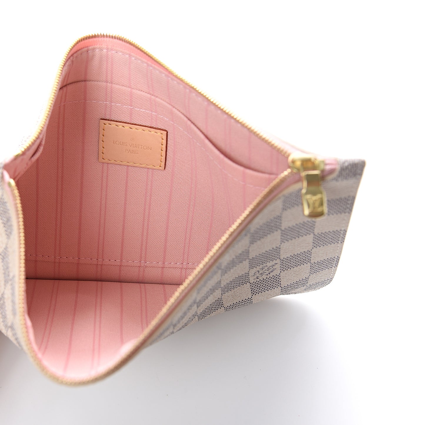 Damier Azur Neverfull MM GM Pochette Rose Ballerine