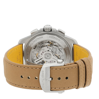 Breitling Stainless Steel Calfskin 44mm Avenger B01 Chronograph Automatic Watch Sand AB0147101A1X1 3 of 5