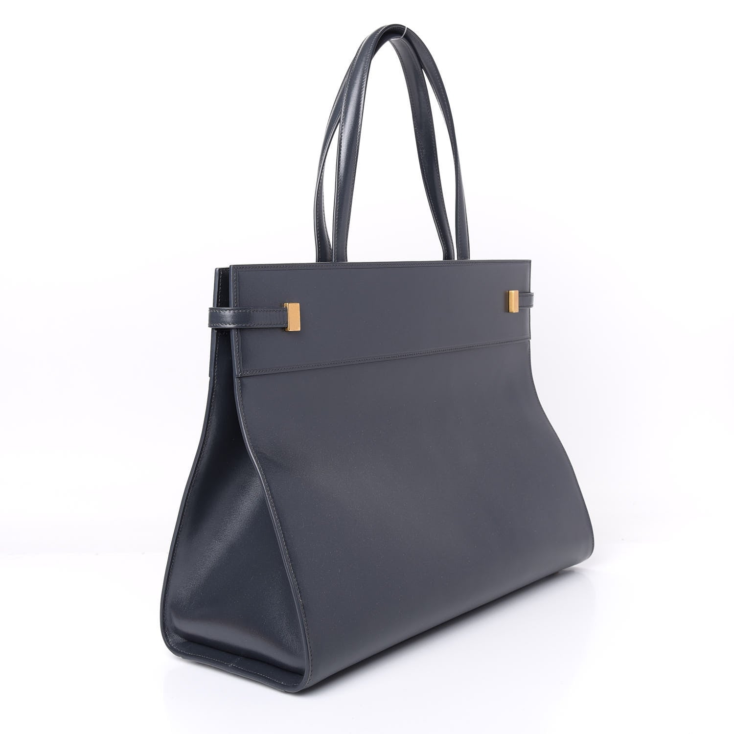 Saint Laurent Calfskin Medium Manhattan Shopper Tote Grey 3 of 9