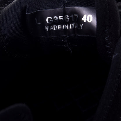 Chanel Velvet Calfskin Mixed Fibers CC Sneakers 40 Black 8 of 9