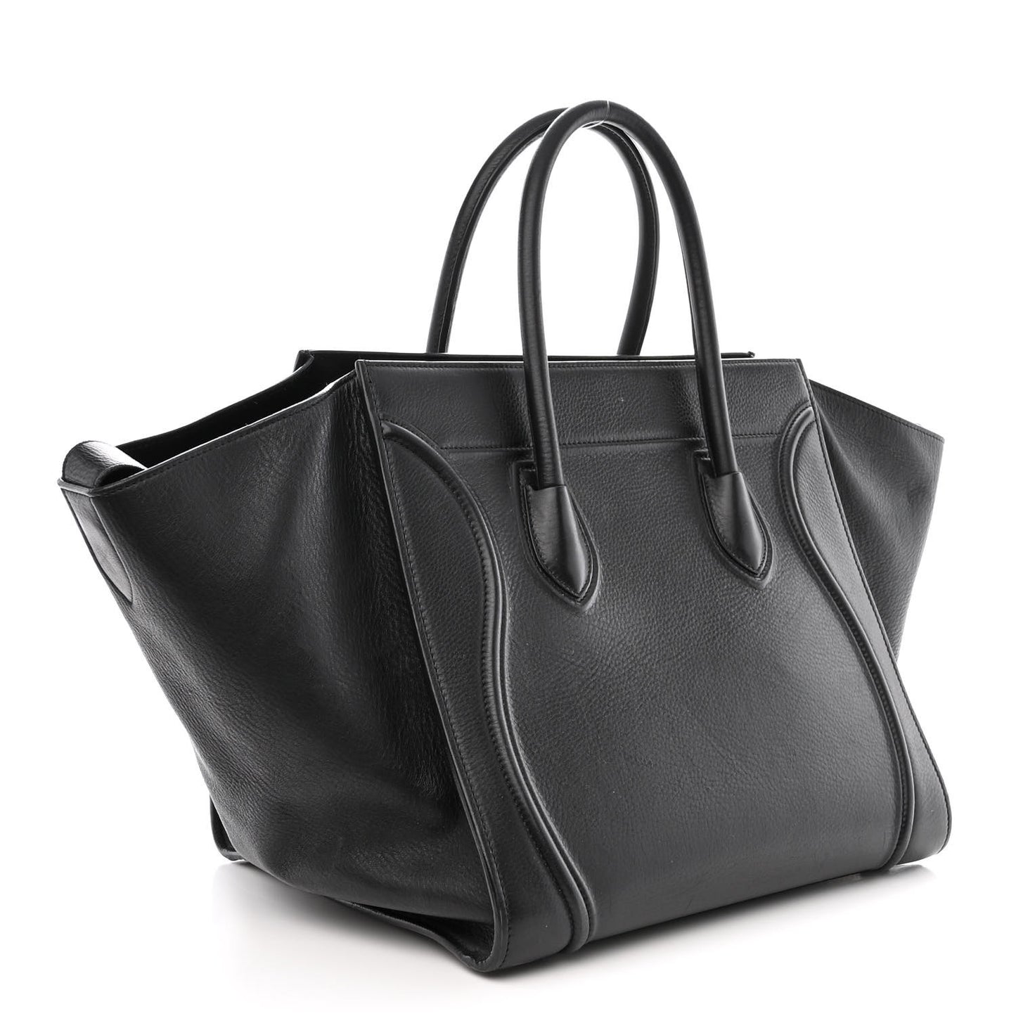 Supple Calfskin Medium Phantom Luggage Black