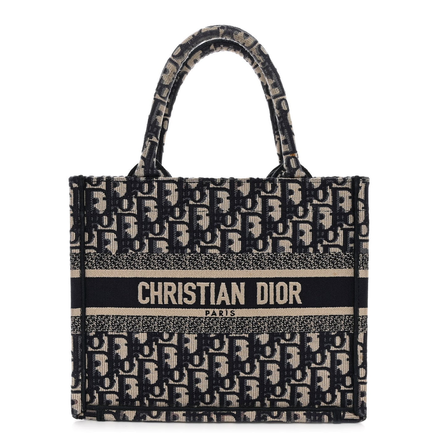 Oblique Small Book Tote Blue Multicolor