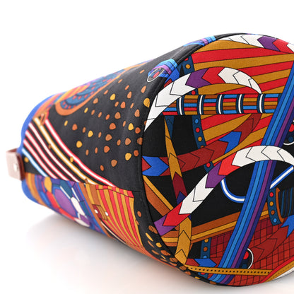 Hermes Canvas Silk Printed Petit H So Small Bucket Bag 7 of 10