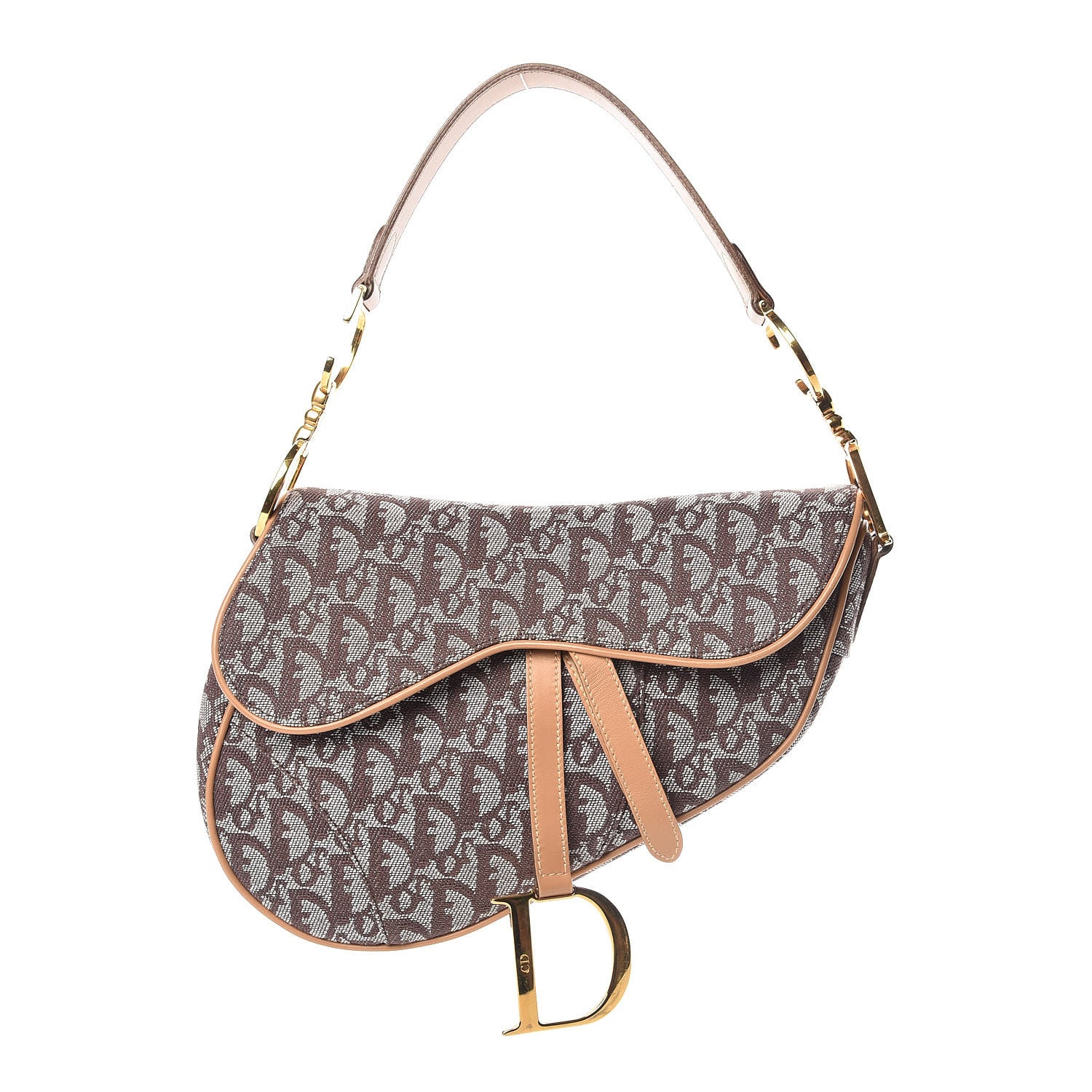 Christian Dior Monogram Saddle Bag Beige 1 of 7