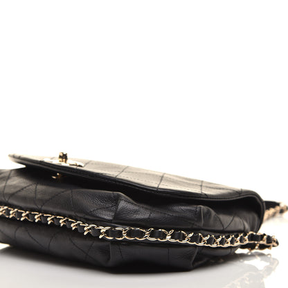 Chanel Calfskin Stitched Messenger Flap Black 8 of 8