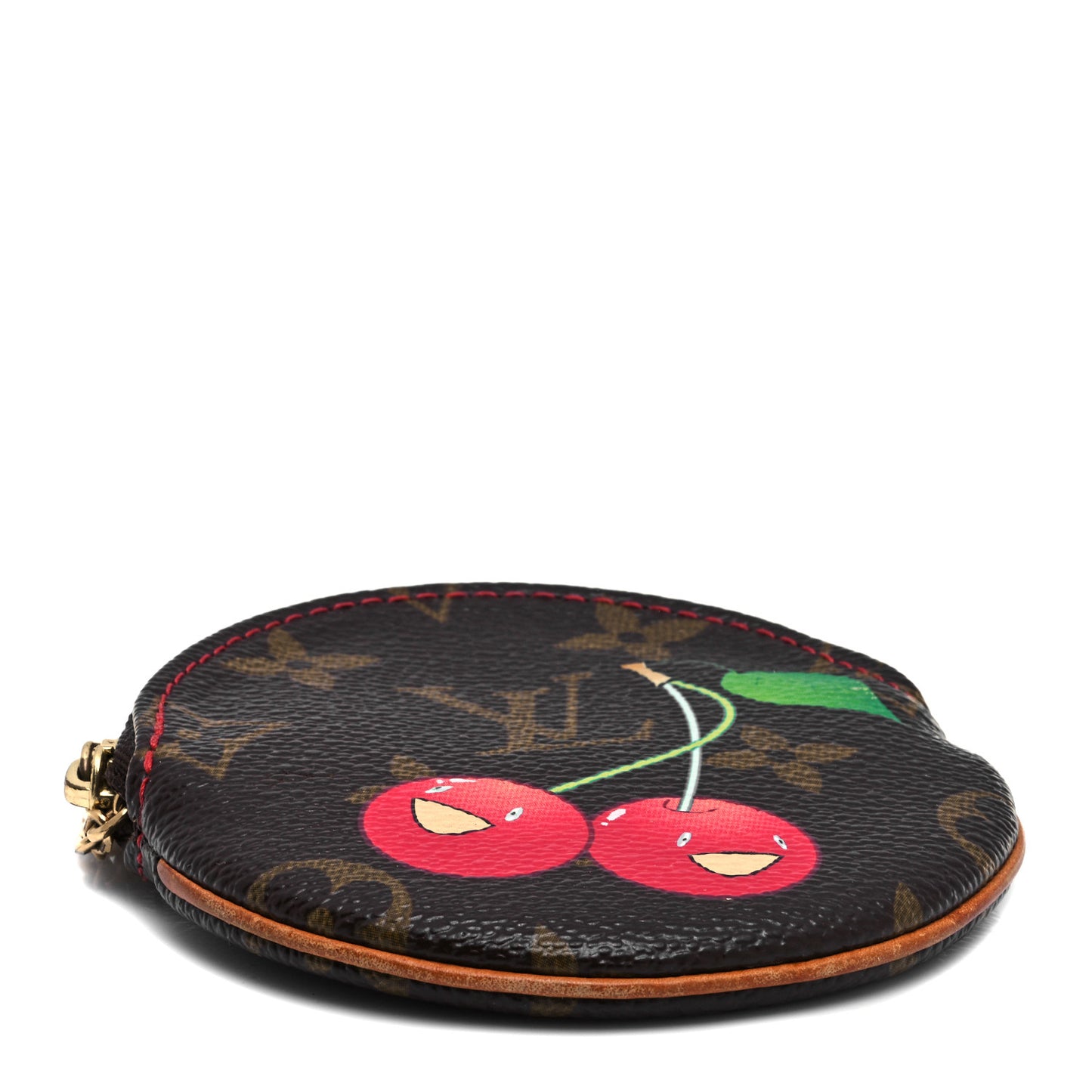 Monogram Cerises Round Coin Purse