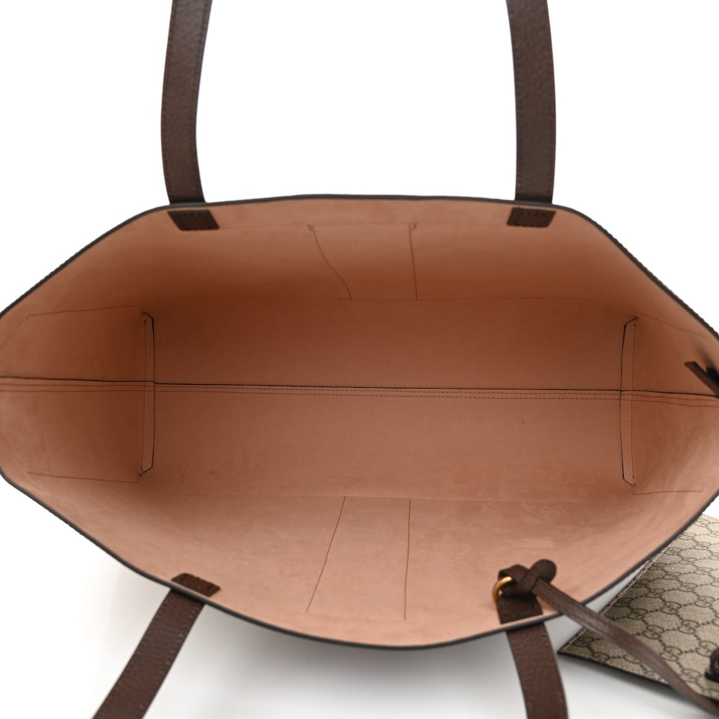 GG Supreme Monogram Web Ophidia Tote Brown