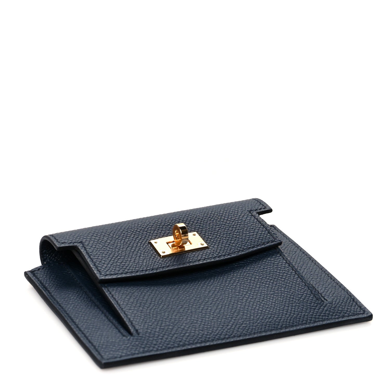 Hermes Epsom Kelly Pocket Compact Wallet Bleu Indigo 4 of 8
