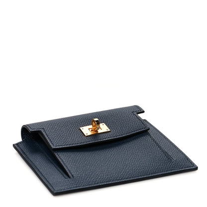 Hermes Epsom Kelly Pocket Compact Wallet Bleu Indigo 4 of 8