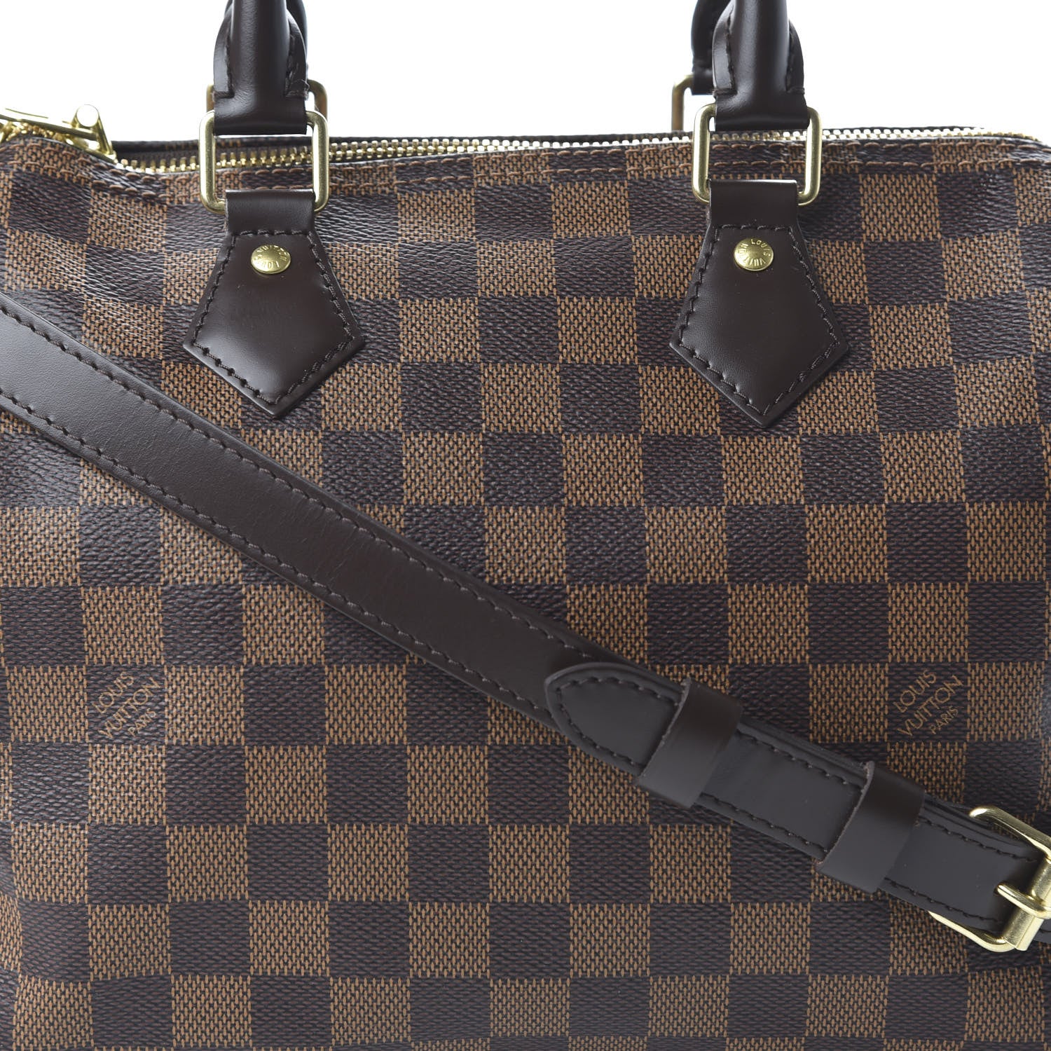 Louis Vuitton Damier Ebene Speedy Bandouliere 25 10 of 11
