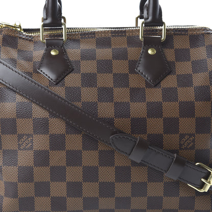 Louis Vuitton Damier Ebene Speedy Bandouliere 25 10 of 11