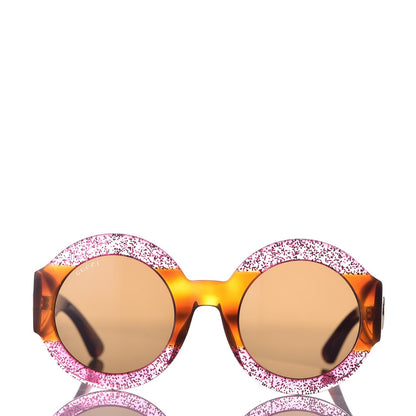 Gucci Acetate Round GG0084S Sunglasses Pink 2 of 8