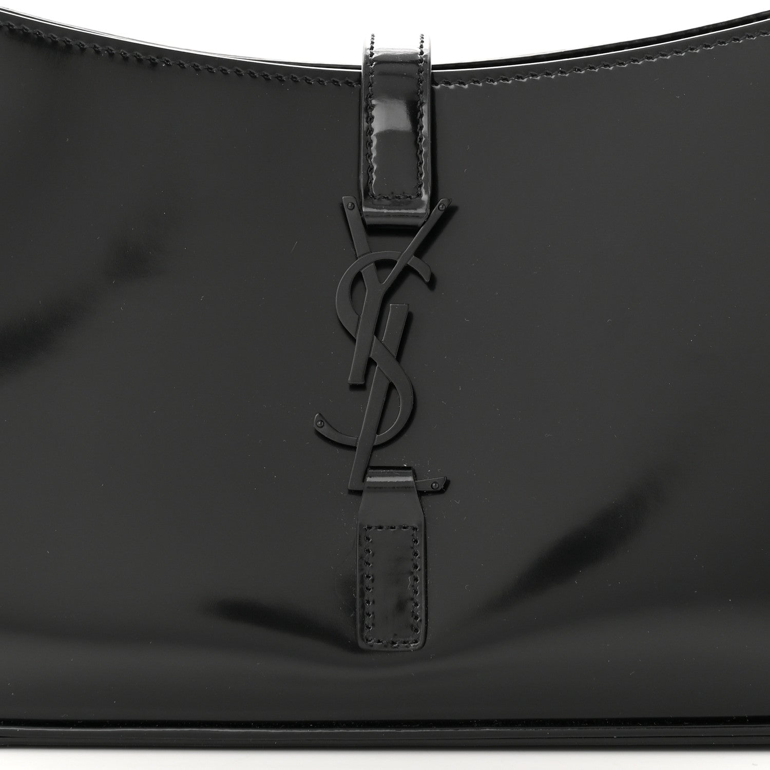 Saint Laurent Patent Le 5 A 7 Hobo Black 8 of 10