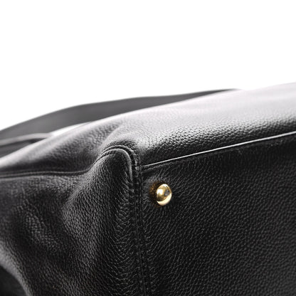 Chanel Calfskin Cerf Shopper Tote Black 11 of 13