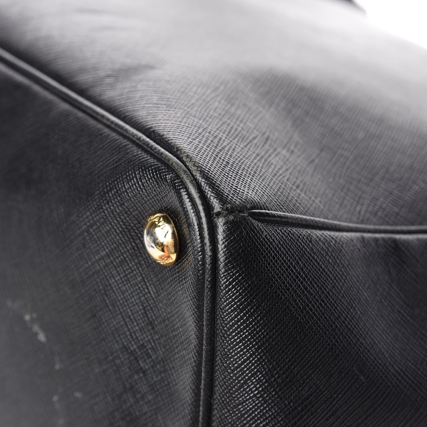 Saffiano Lux Extra Large Galleria Double Zip Tote Black