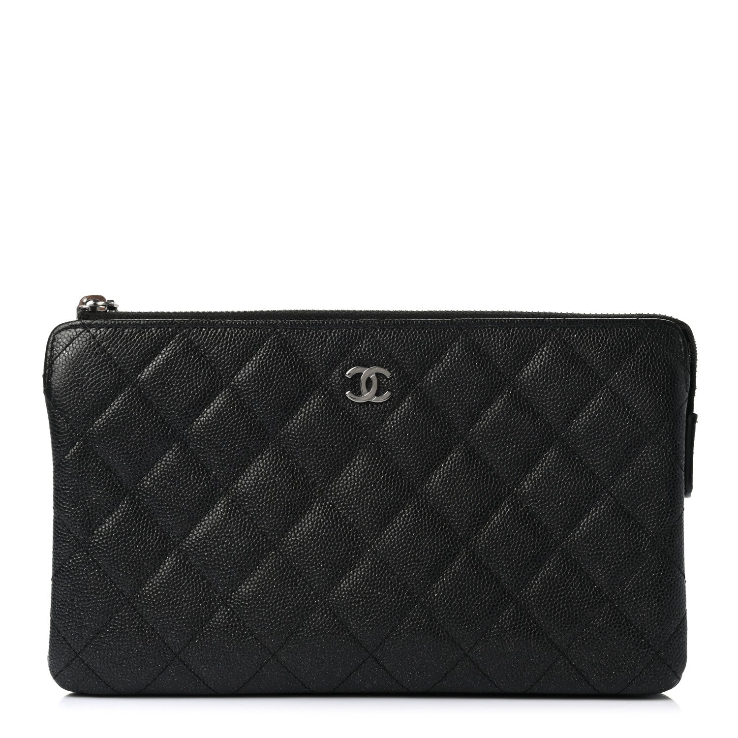 Chanel Caviar Quilted Small Zipped Pouch Black 1 of 8
