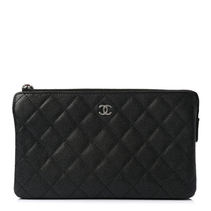 Chanel Caviar Quilted Small Zipped Pouch Black 1 of 8