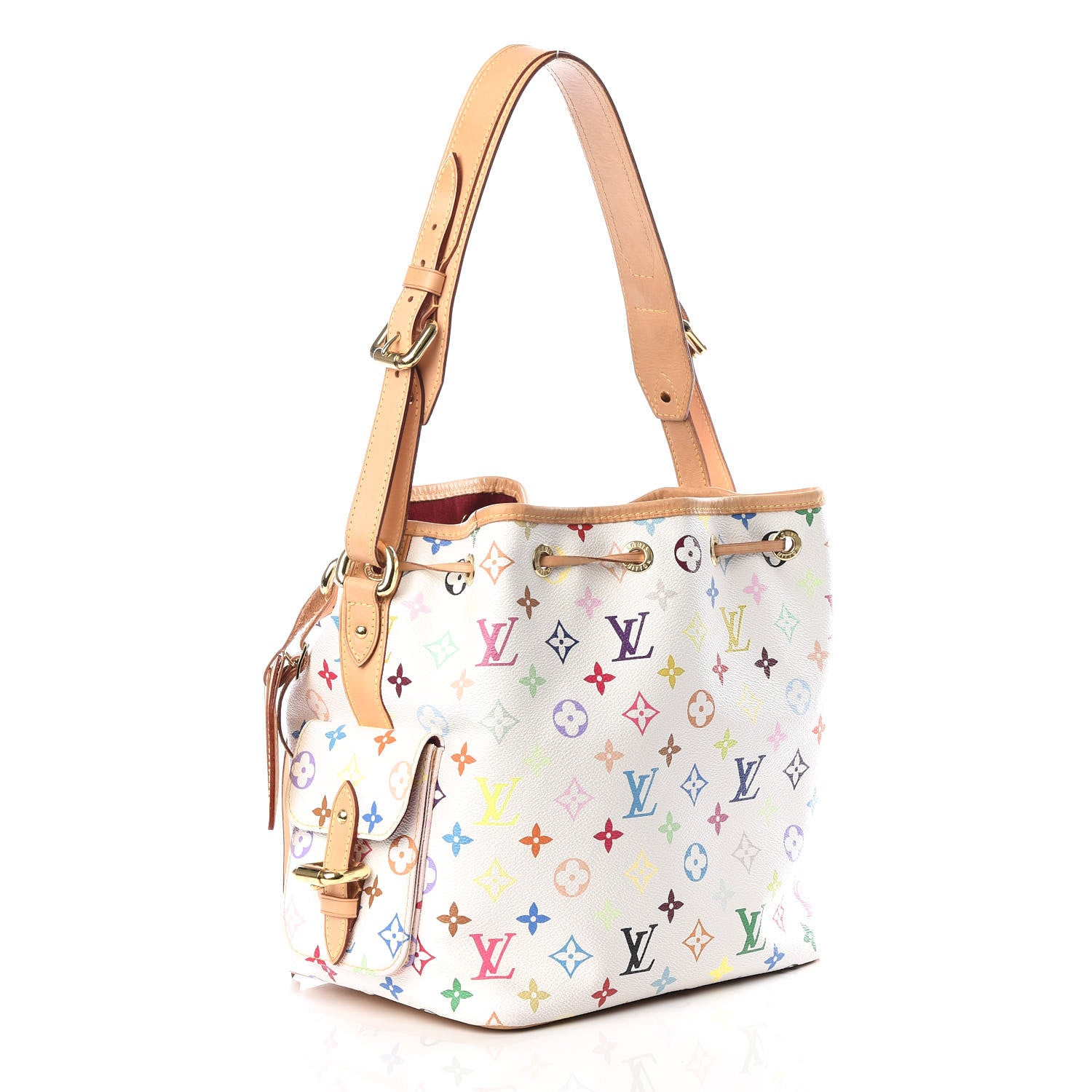 Louis Vuitton Monogram Multicolor Petit Noe White 2 of 10
