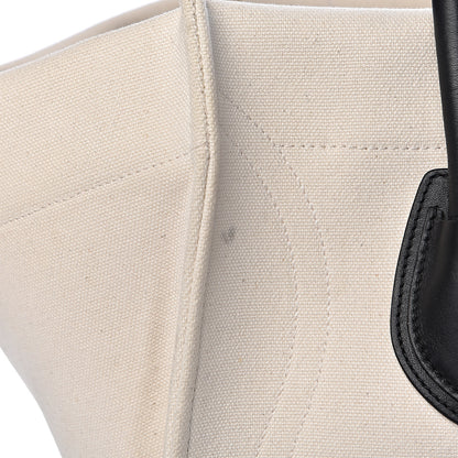 Celine Cotton Canvas Medium Phantom Luggage White 14 of 20