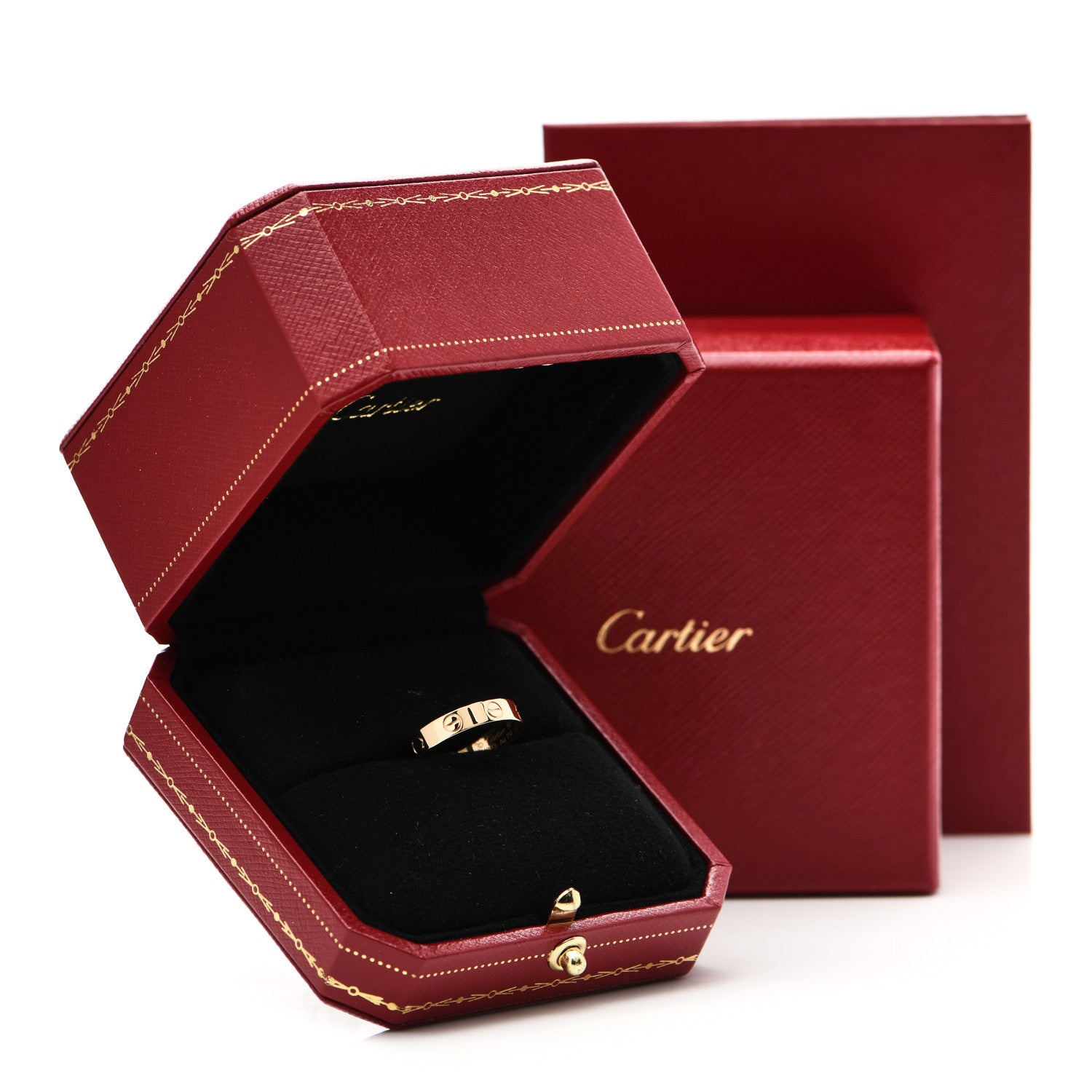 Cartier 18K Yellow Gold 3.5mm LOVE Wedding Band Ring 50 5.25 4 of 4