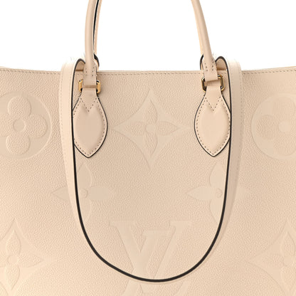 Louis Vuitton Empreinte Monogram Giant Onthego GM Creme 9 of 12