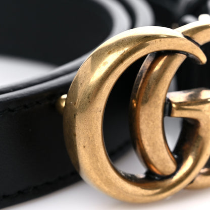 Gucci Calfskin Double G 20mm Belt 80 32 Black 6 of 7