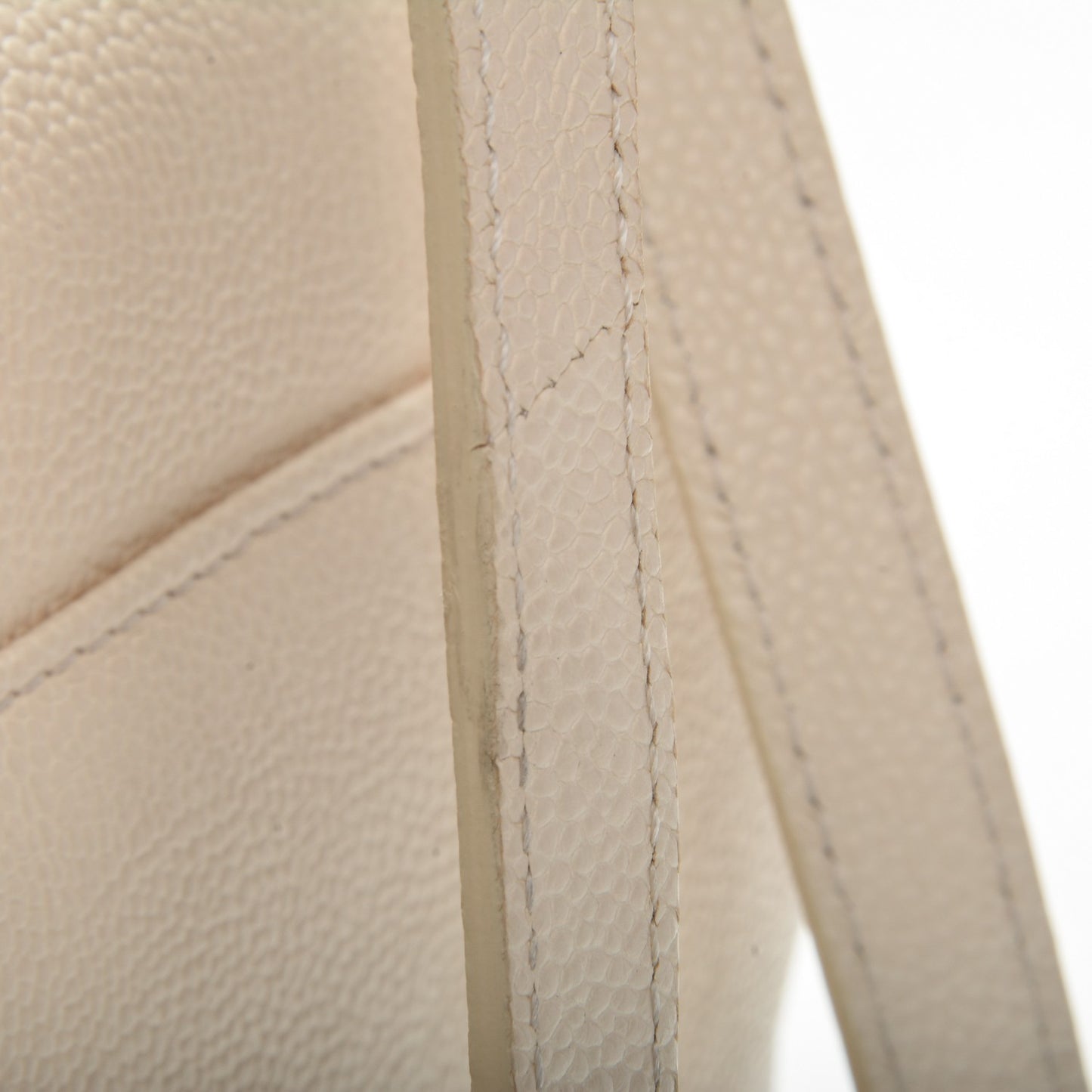 Caviar Quilted Backpack White
