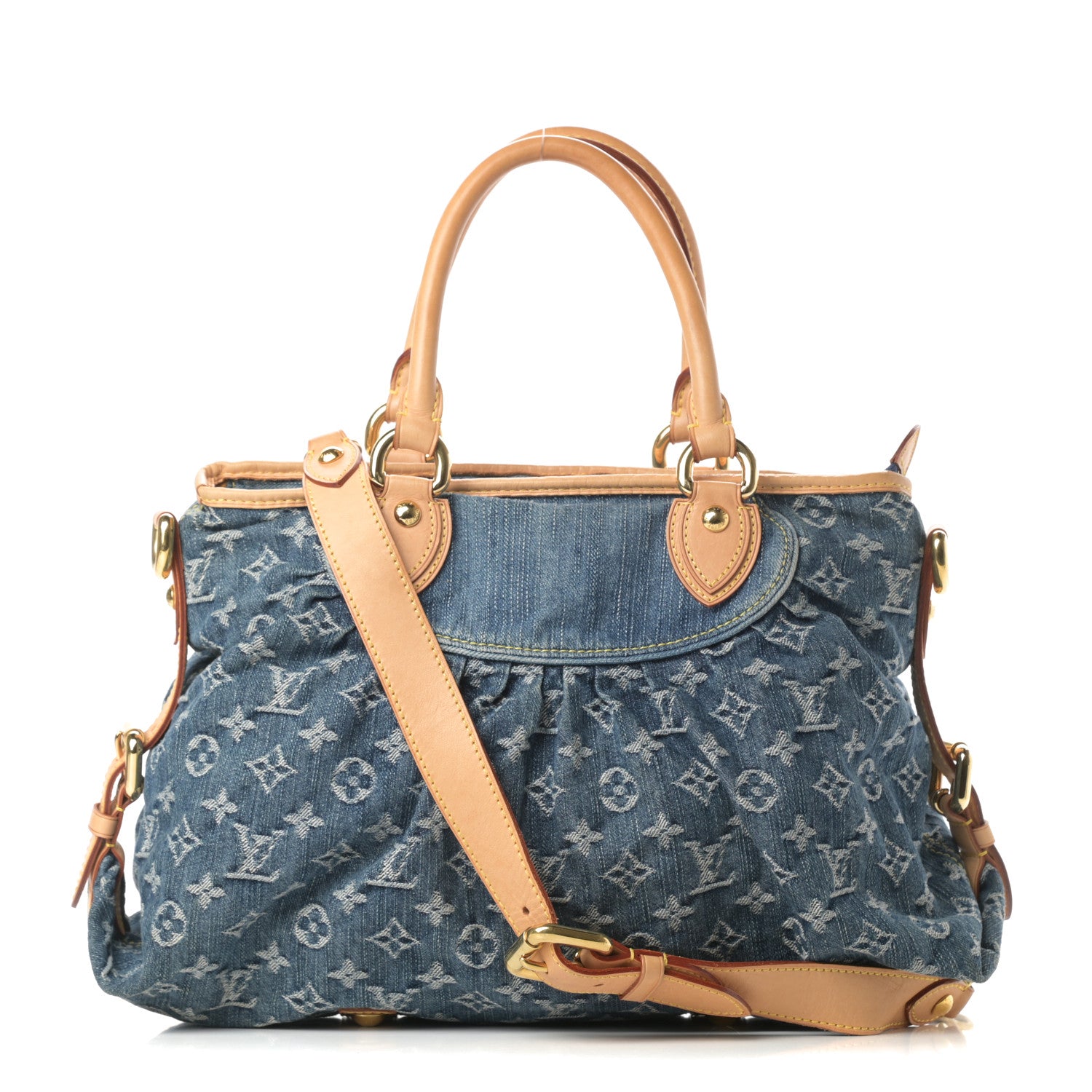 Louis Vuitton Denim Neo Cabby MM Blue 1 of 14