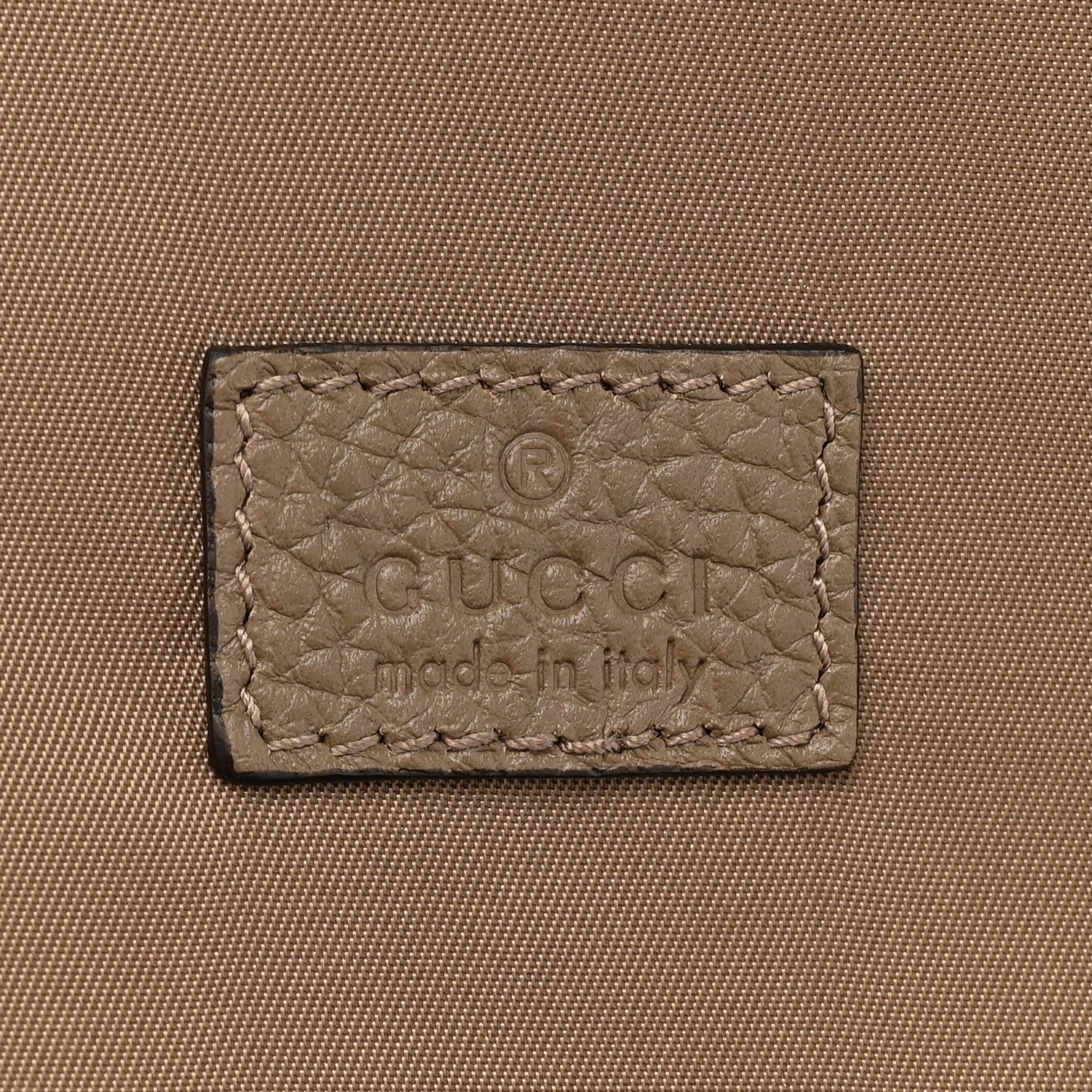 Gucci Piuma Calfskin Jumbo GG Embossed Small Toiletry Case Good Taupe 6 of 10