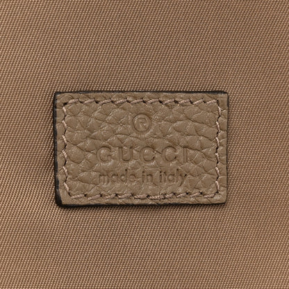 Gucci Piuma Calfskin Jumbo GG Embossed Small Toiletry Case Good Taupe 6 of 10