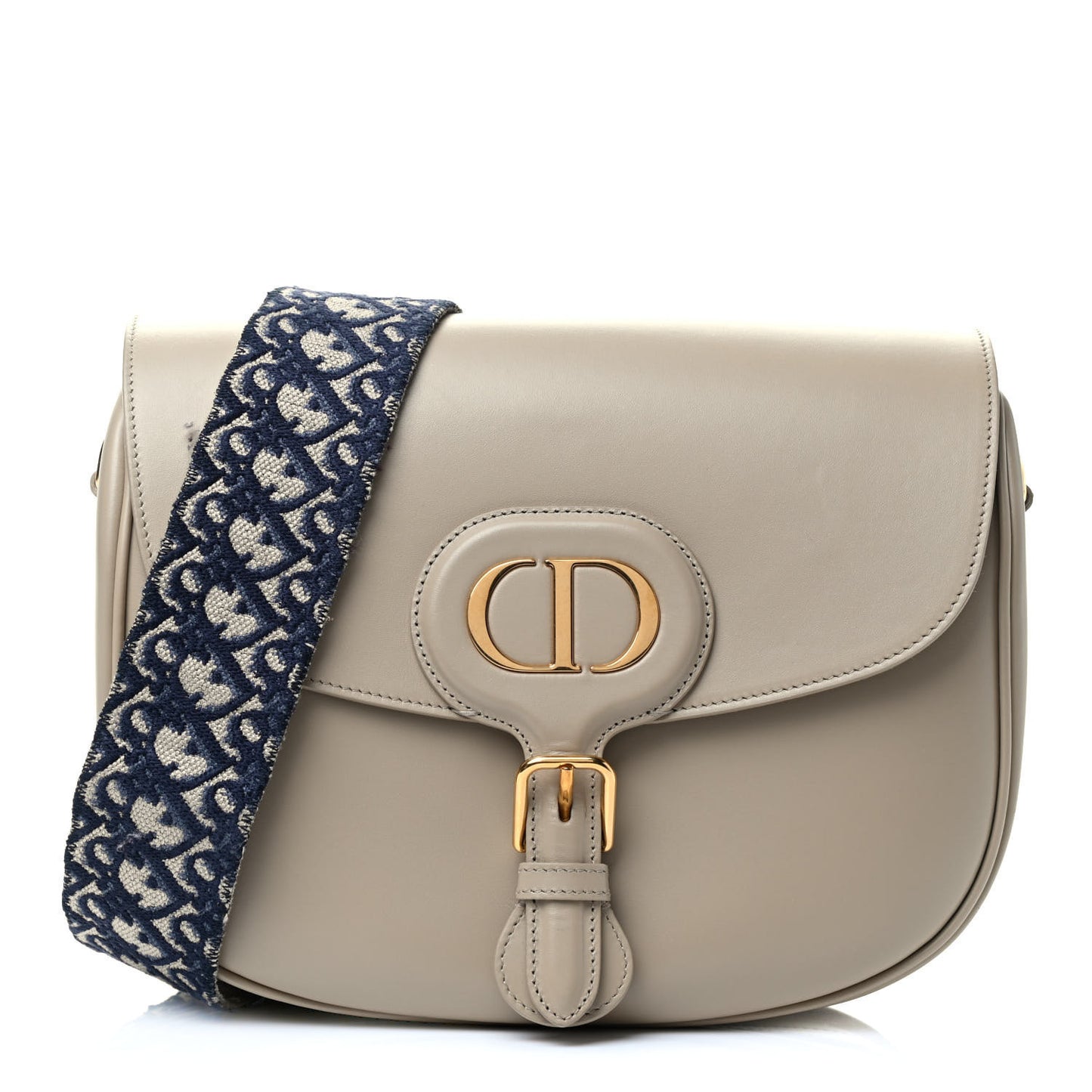Box Calfskin Large Bobby Flap Beige