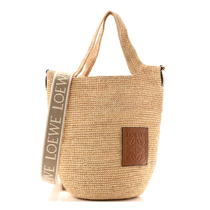 Loewe Raffia Mini Slit Tote Bag Natural Tan 1 of 12