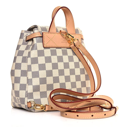 Louis Vuitton Damier Azur Sperone BB Backpack 2 of 11