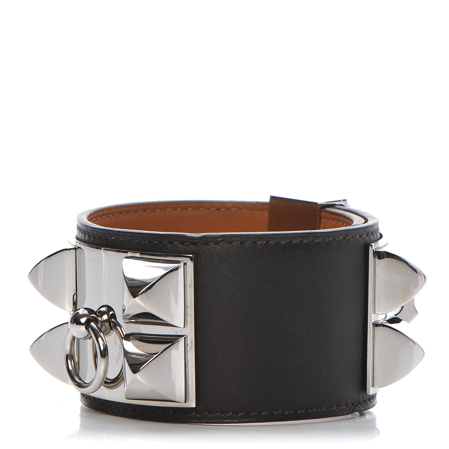 Hermes Chamonix Collier De Chien CDC Bracelet L Chocolate 1 of 7