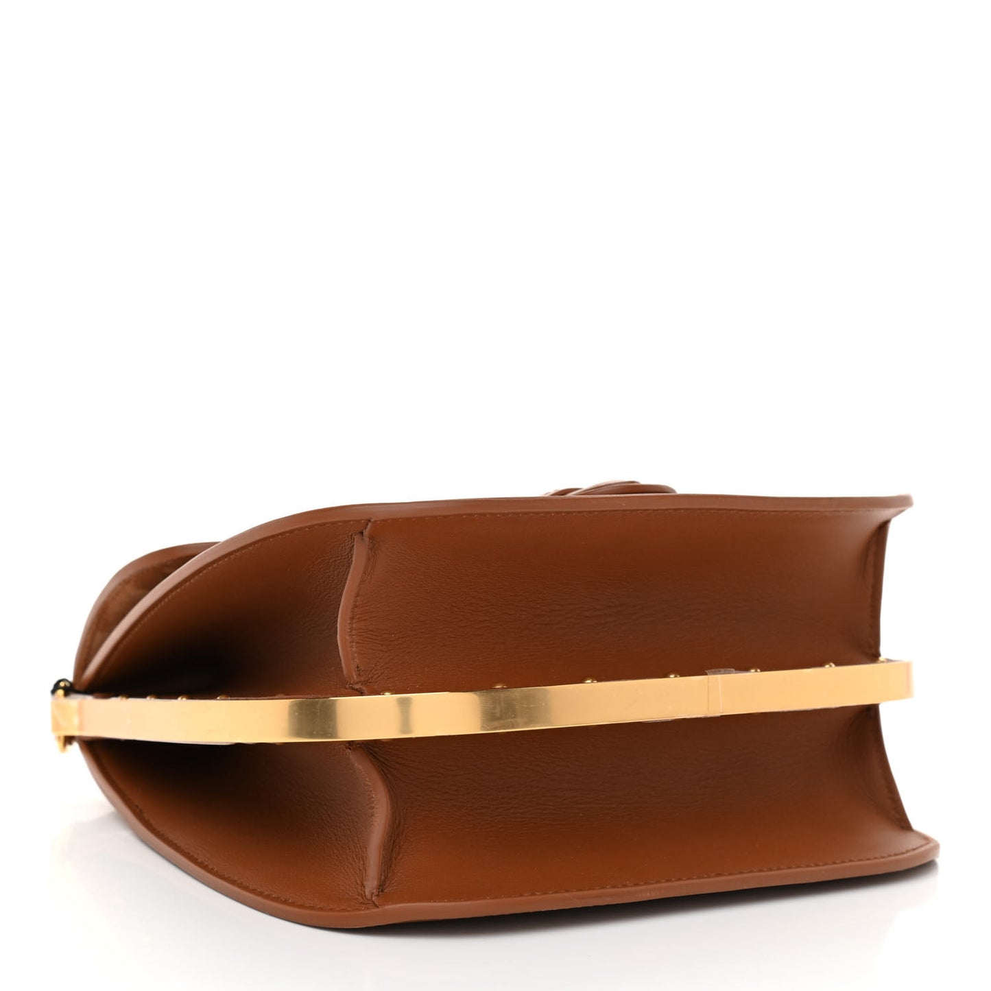 Box Calfskin Medium Bobby Frame Flap Cognac