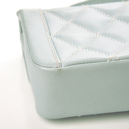 Chanel Calfskin Quilted Wild Stitch Flap Light Blue 11 of 12