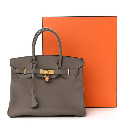 Hermes Epsom Birkin 30 Etain 10 of 10