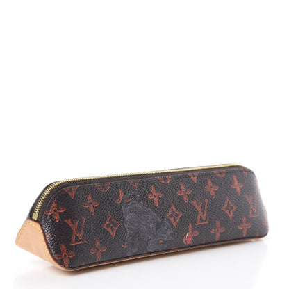 Louis Vuitton Catogram Elizabeth Pouch Orange Marron 2 of 5