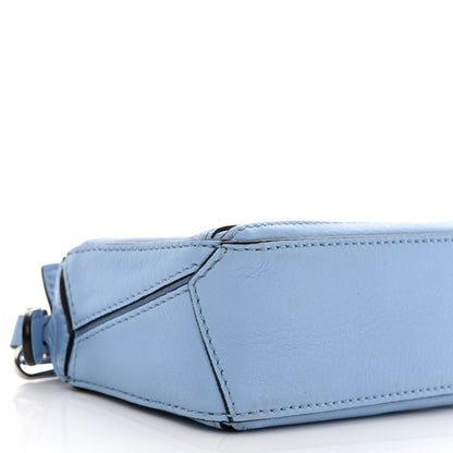 Loewe Calfskin Nano Puzzle Bag Blue 9 of 11