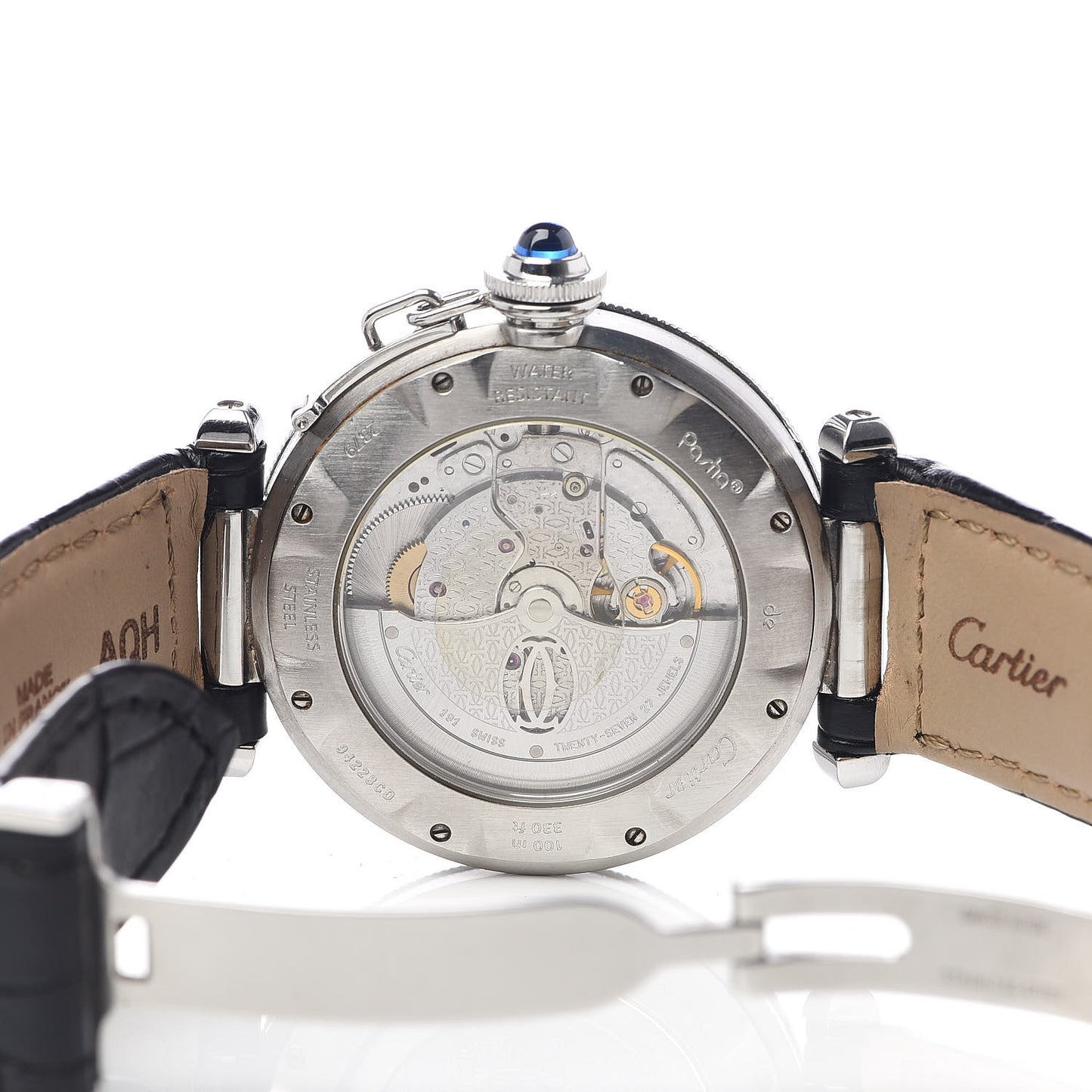 Stainless Steel Alligator 38mm Pasha C Grille Automatic Watch