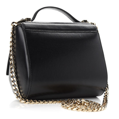 Givenchy Textured Calfskin Mini Pandora Box Chain Crossbody Bag Black 3 of 9