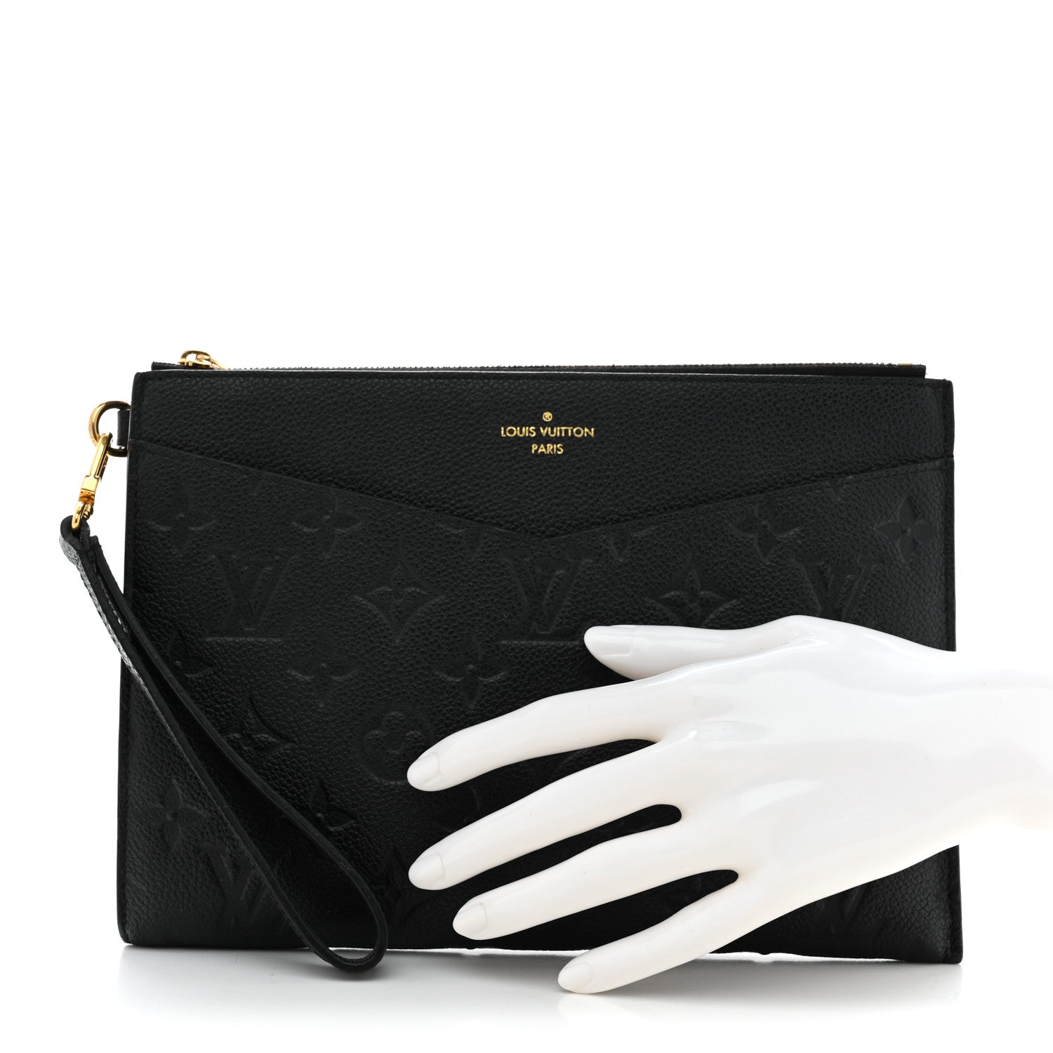 Louis Vuitton Empreinte Pochette Melanie MM Black 2 of 7