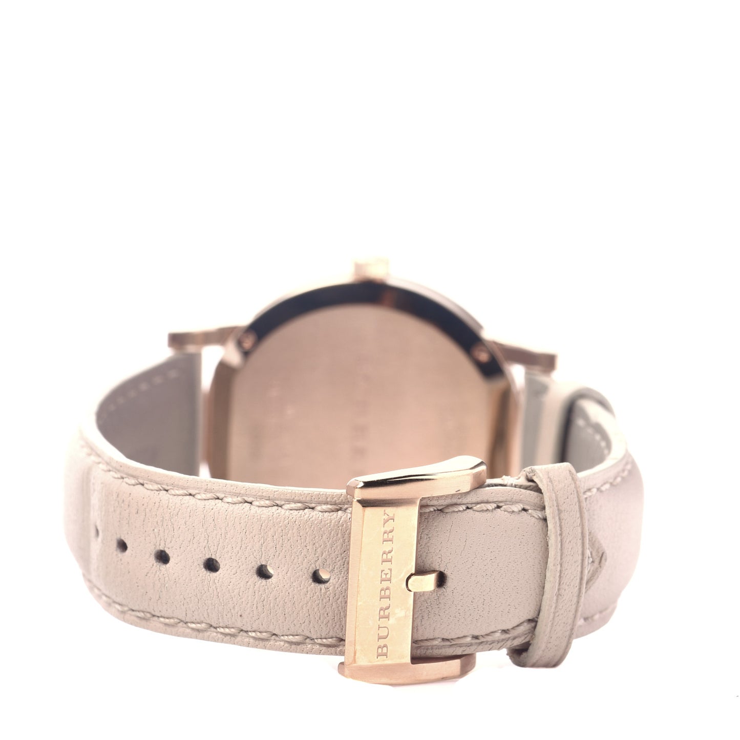 Stainless Steel Calfskin 38mm Quartz Watch Beige BU9014
