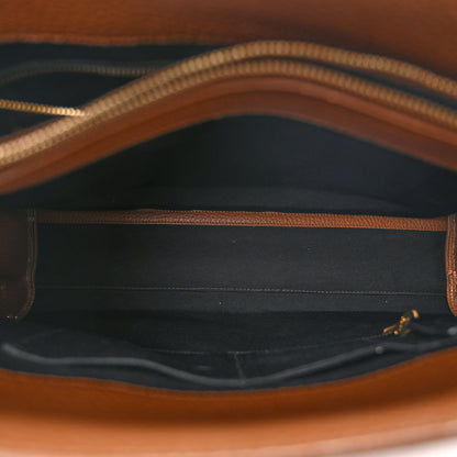 Saint Laurent Grained Calfskin Large Souple Sac De Jour Carryall Cinnamon 6 of 14